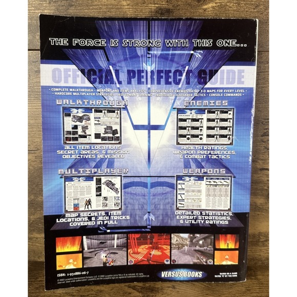 Star Wars Jedi Outcast: Jedi Knight II Guide Book Versus Book No Poster Clean - Picture 4 of 4